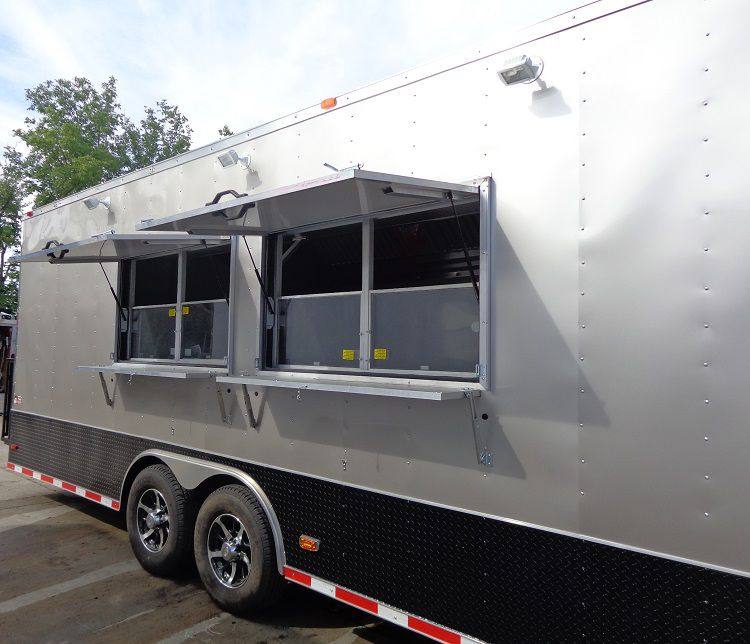 Concession Trailer 8.5'x36' Gray - Gooseneck Enclosed Event Food Kitchen