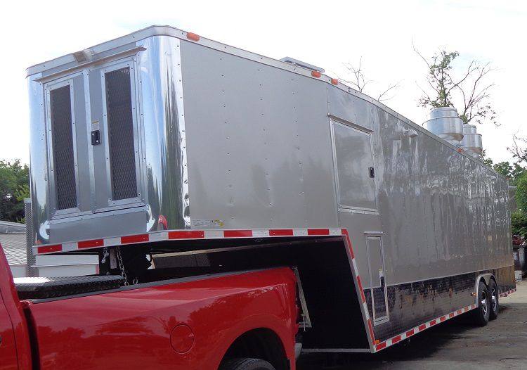 Concession Trailer 8.5'x36' Gray - Gooseneck Enclosed Event Food Kitchen