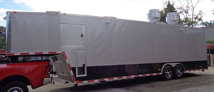 Concession Trailer 8.5'x36' Gray - Gooseneck Enclosed Event Food Kitchen