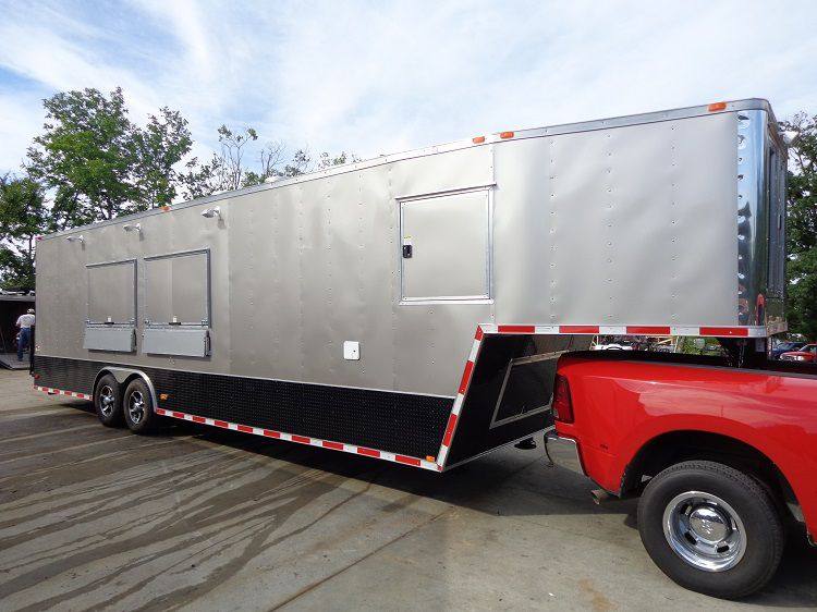 Concession Trailer 8.5'x36' Gray - Gooseneck Enclosed Event Food Kitchen