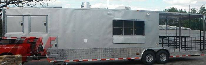 1412-concession-trailer-8.5-x38-gooseneck-catering-bbq-event-food-silver-5.jpg Concession Trailer 8.5'x38' Gooseneck Catering BBQ Event Food (Silver)