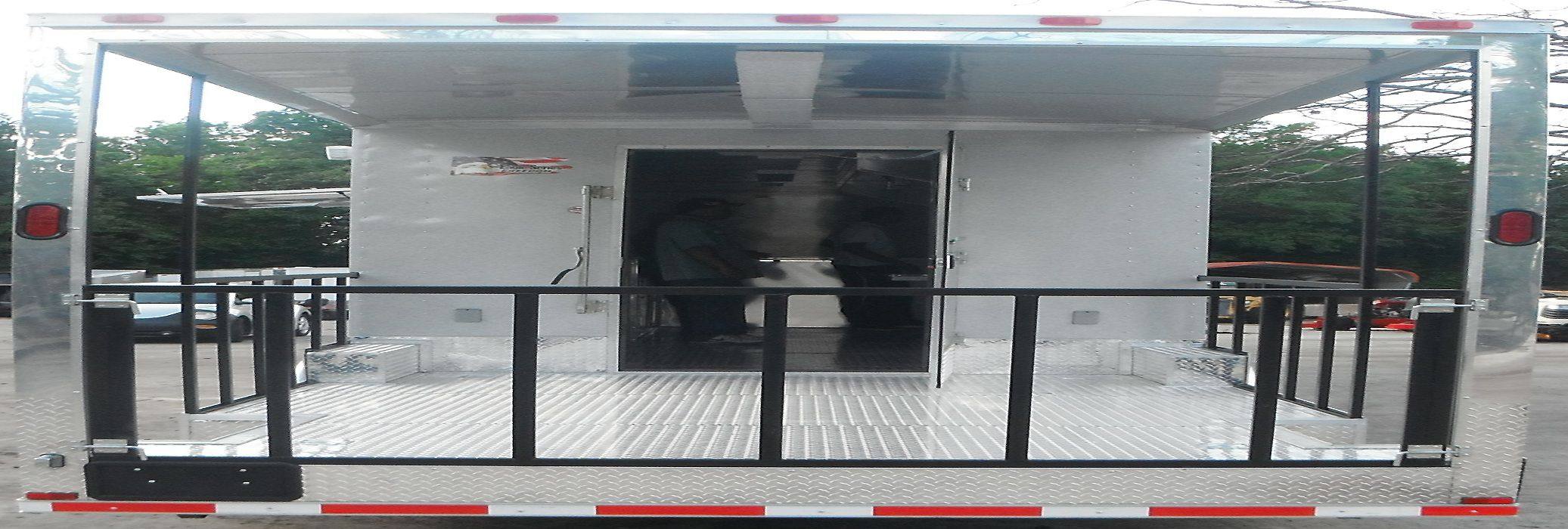 1412-concession-trailer-8.5-x38-gooseneck-catering-bbq-event-food-silver-8.jpg Concession Trailer 8.5'x38' Gooseneck Catering BBQ Event Food (Silver)