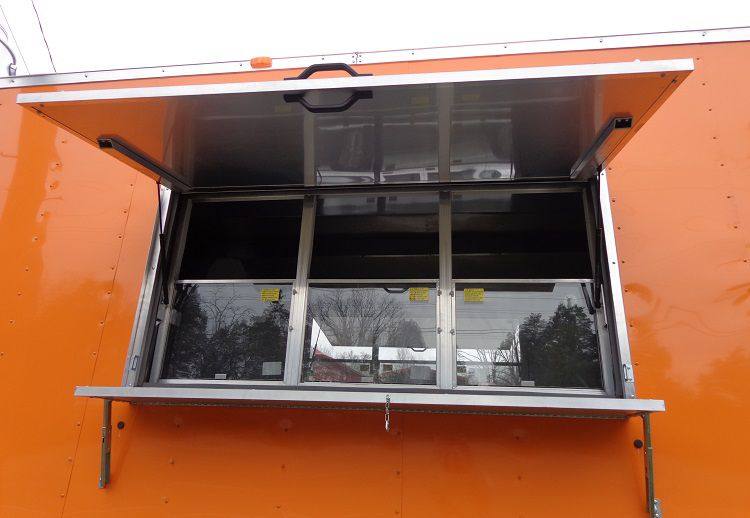 Concession Trailer 8.5'x40' Gooseneck BBQ Smoker Catering (Orange)