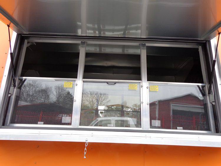 Concession Trailer 8.5'x40' Gooseneck BBQ Smoker Catering (Orange)