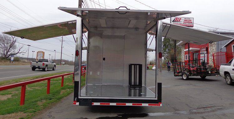 Concession Trailer 8.5'x40' Gooseneck BBQ Smoker Catering (Orange)