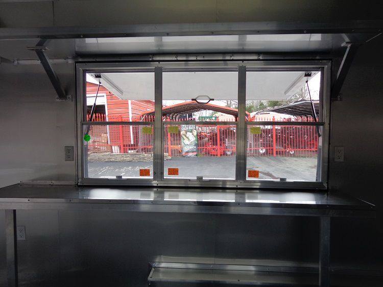 Concession Trailer 8.5'x40' Gooseneck BBQ Smoker Catering (Orange)