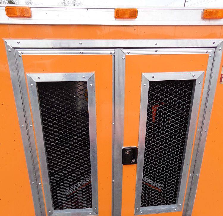 Concession Trailer 8.5'x40' Gooseneck BBQ Smoker Catering (Orange)
