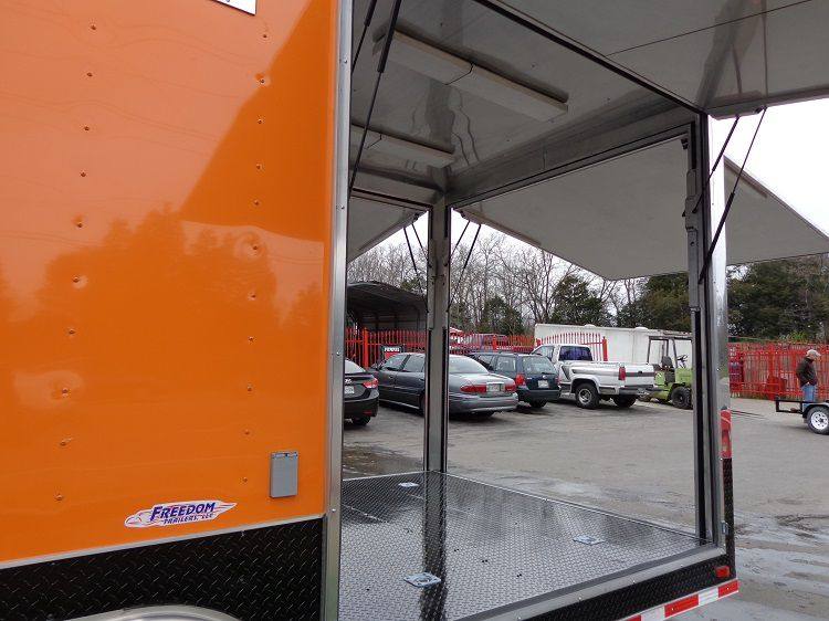 Concession Trailer 8.5'x40' Gooseneck BBQ Smoker Catering (Orange)