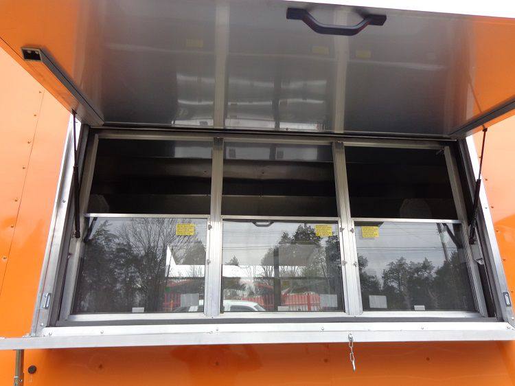Concession Trailer 8.5'x40' Gooseneck BBQ Smoker Catering (Orange)