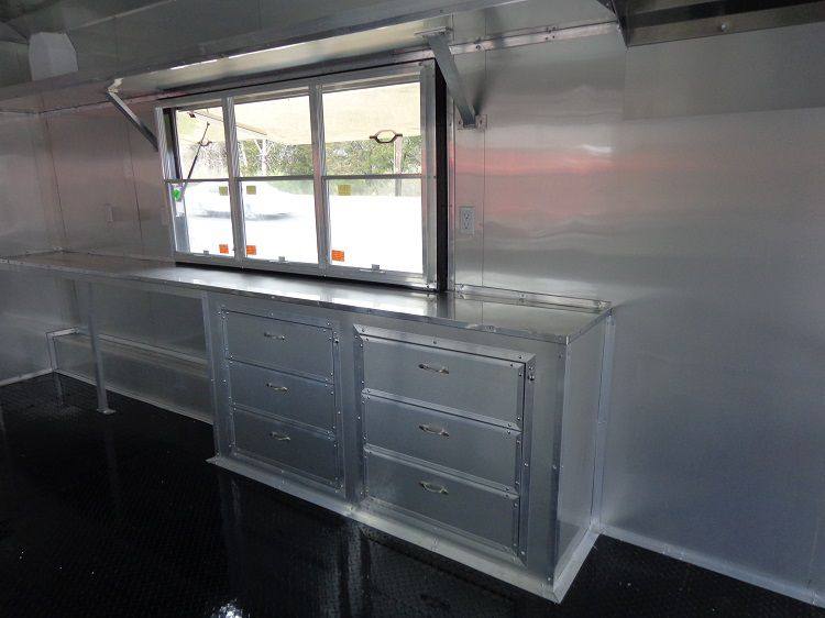 Concession Trailer 8.5'x40' Gooseneck BBQ Smoker Catering (Orange)