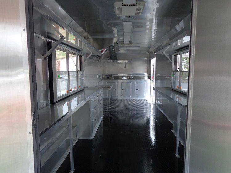 Concession Trailer 8.5'x40' Gooseneck BBQ Smoker Catering (Orange)