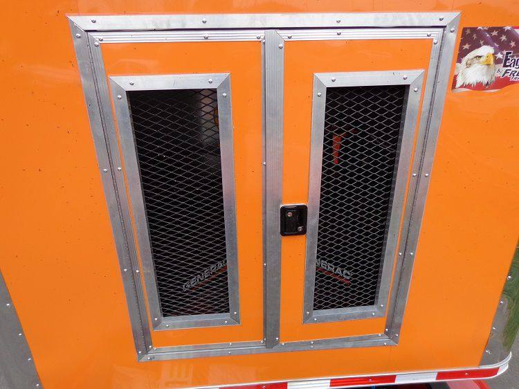 Concession Trailer 8.5'x40' Gooseneck BBQ Smoker Catering (Orange)
