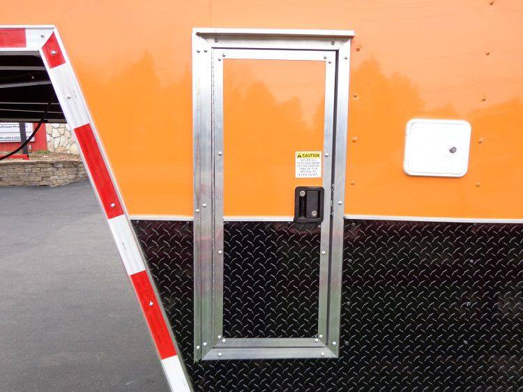 Concession Trailer 8.5'x40' Gooseneck BBQ Smoker Catering (Orange)