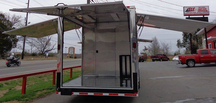 Concession Trailer 8.5'x40' Gooseneck BBQ Smoker Catering (Orange)