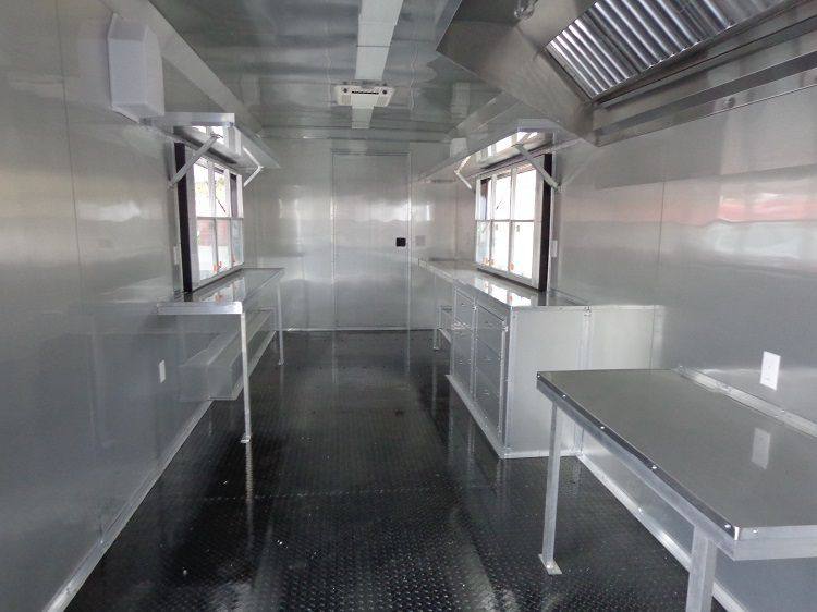Concession Trailer 8.5'x40' Gooseneck BBQ Smoker Catering (Orange)
