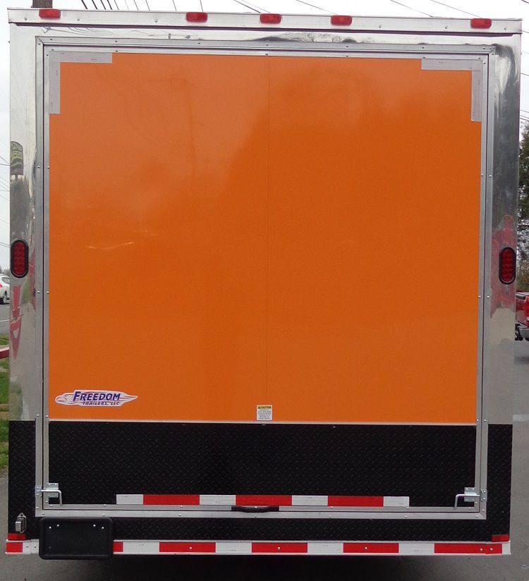 Concession Trailer 8.5'x40' Gooseneck BBQ Smoker Catering (Orange)