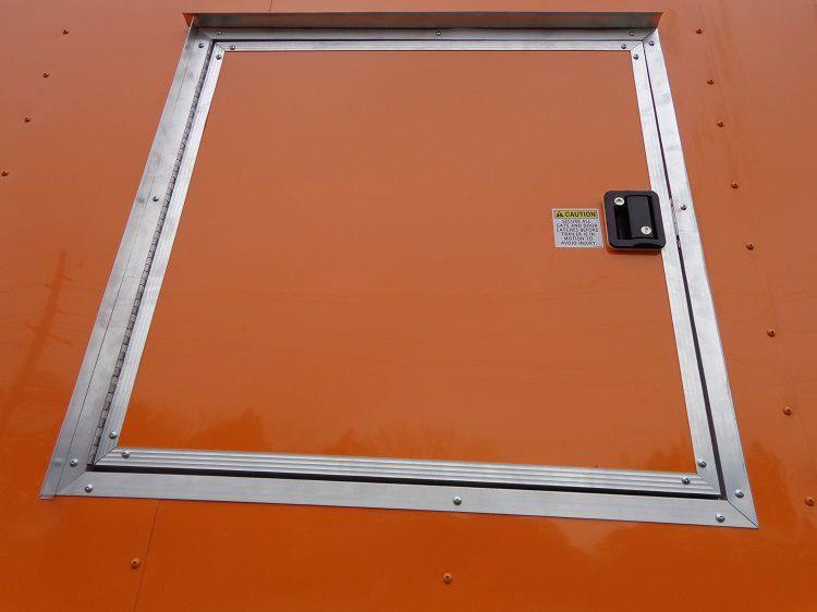Concession Trailer 8.5'x40' Gooseneck BBQ Smoker Catering (Orange)