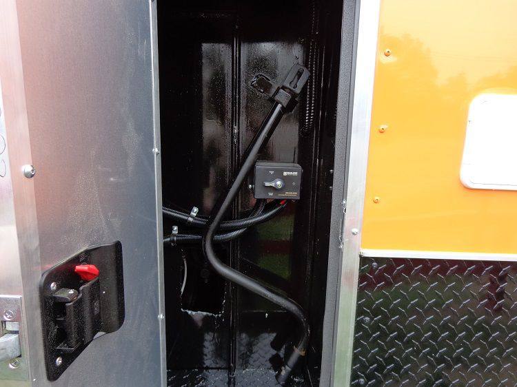 Concession Trailer 8.5'x40' Gooseneck BBQ Smoker Catering (Orange)