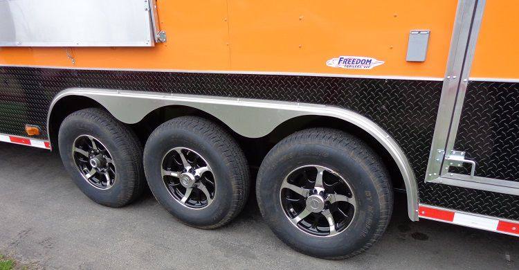 Concession Trailer 8.5'x40' Gooseneck BBQ Smoker Catering (Orange)