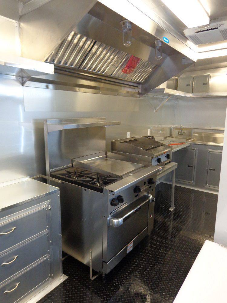 Concession Trailer 8.5'x40' Gooseneck Catering BBQ Smoker Food (Orange)