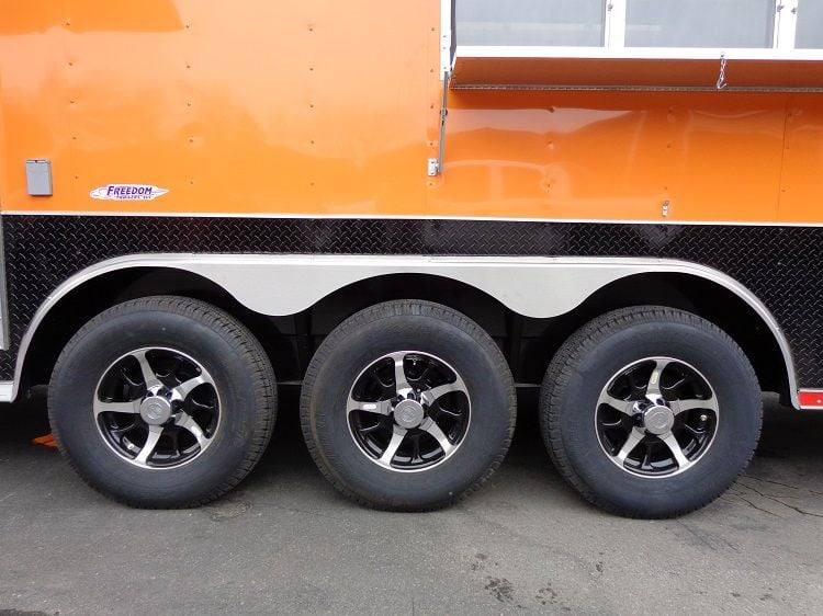 Concession Trailer 8.5'x40' Gooseneck Catering BBQ Smoker Food (Orange)