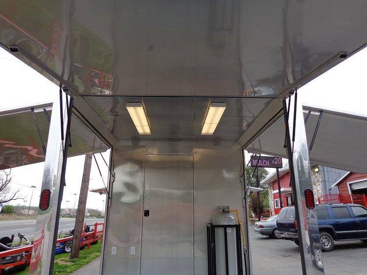 Concession Trailer 8.5'x40' Gooseneck Catering BBQ Smoker Food (Orange)