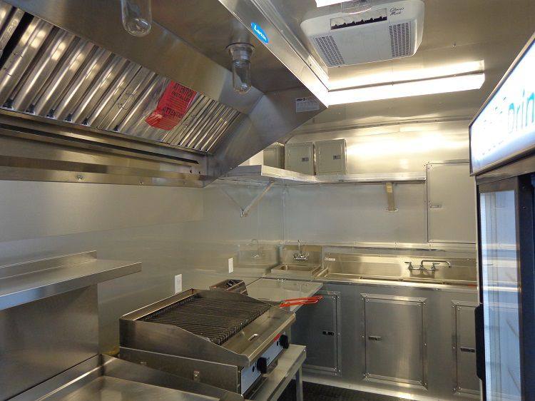 Concession Trailer 8.5'x40' Gooseneck Catering BBQ Smoker Food (Orange)