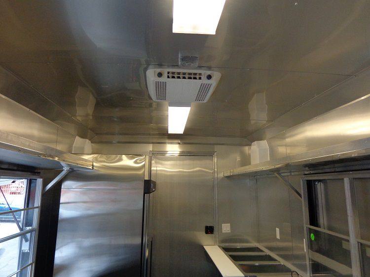 Concession Trailer 8.5'x40' Gooseneck Catering BBQ Smoker Food (Orange)