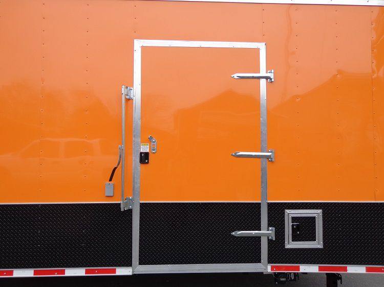 Concession Trailer 8.5'x40' Gooseneck Catering BBQ Smoker Food (Orange)