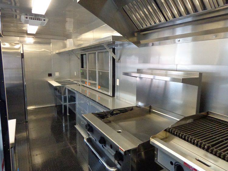 Concession Trailer 8.5'x40' Gooseneck Catering BBQ Smoker Food (Orange)