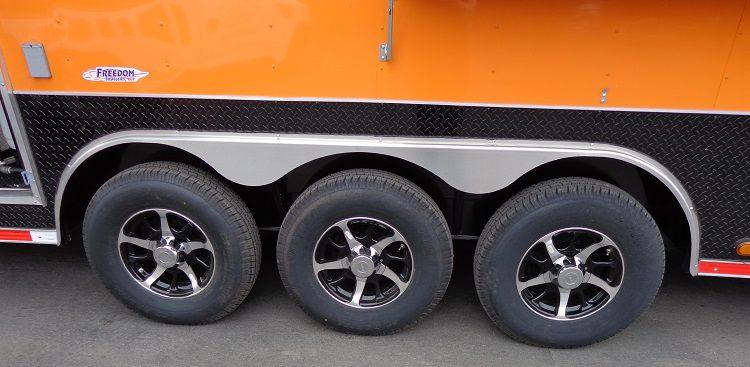 Concession Trailer 8.5'x40' Gooseneck Catering BBQ Smoker Food (Orange)