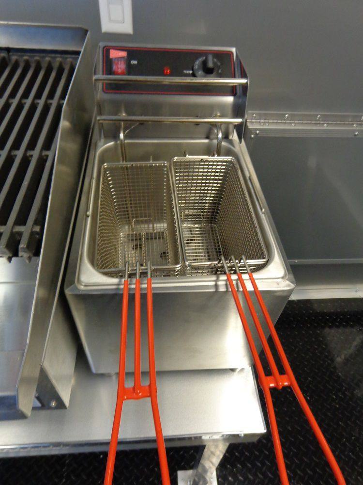 Concession Trailer 8.5'x40' Gooseneck Catering BBQ Smoker Food (Orange)