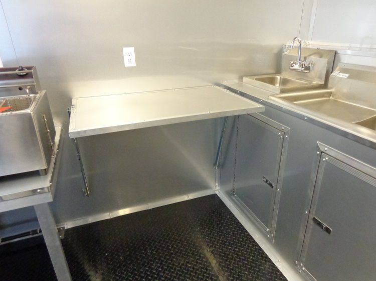 Concession Trailer 8.5'x40' Gooseneck Catering BBQ Smoker Food (Orange)
