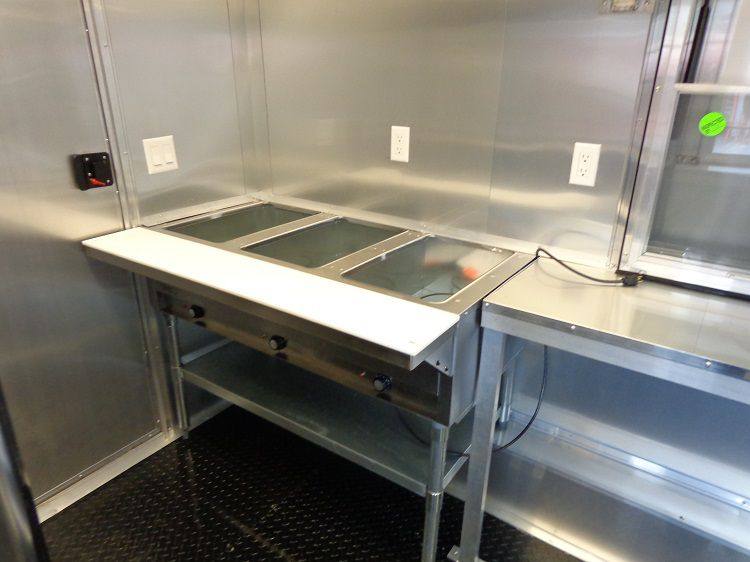 Concession Trailer 8.5'x40' Gooseneck Catering BBQ Smoker Food (Orange)