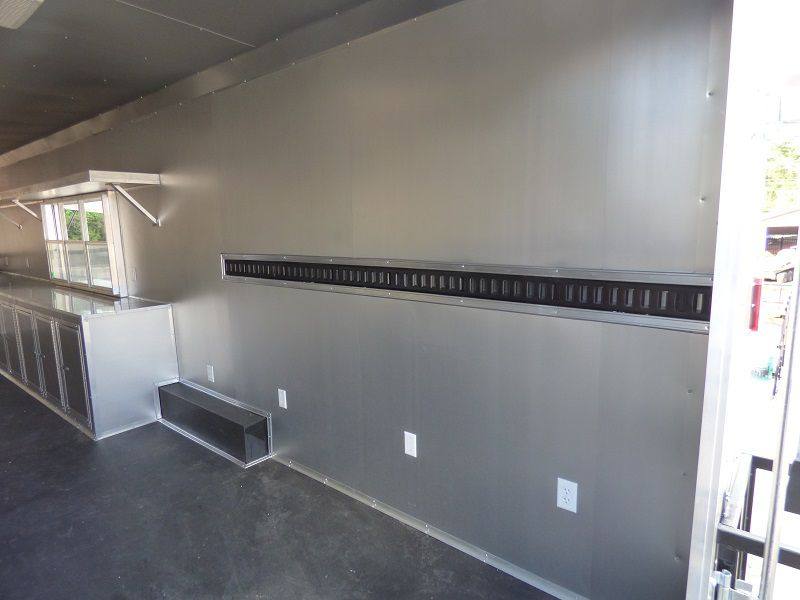 Concession Trailer 8.5'x41' Silver Frost Gooseneck Event Catering