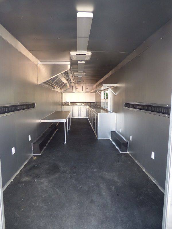 Concession Trailer 8.5'x41' Silver Frost Gooseneck Event Catering