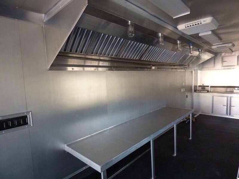 Concession Trailer 8.5'x41' Silver Frost Gooseneck Event Catering