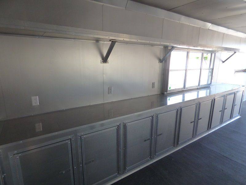 Concession Trailer 8.5'x41' Silver Frost Gooseneck Event Catering