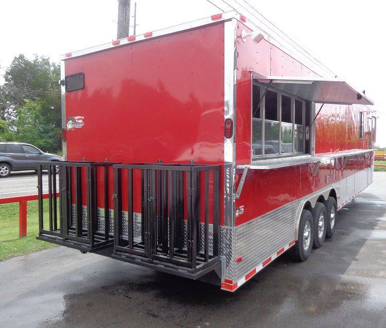 1418-concession-trailer-8.5-x44-gooseneck-catering-vending-red-12.jpg Concession Trailer 8.5'x44' Gooseneck Catering Vending Red