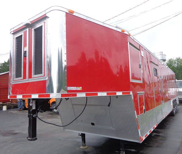 1418-concession-trailer-8.5-x44-gooseneck-catering-vending-red-16.jpg Concession Trailer 8.5'x44' Gooseneck Catering Vending Red