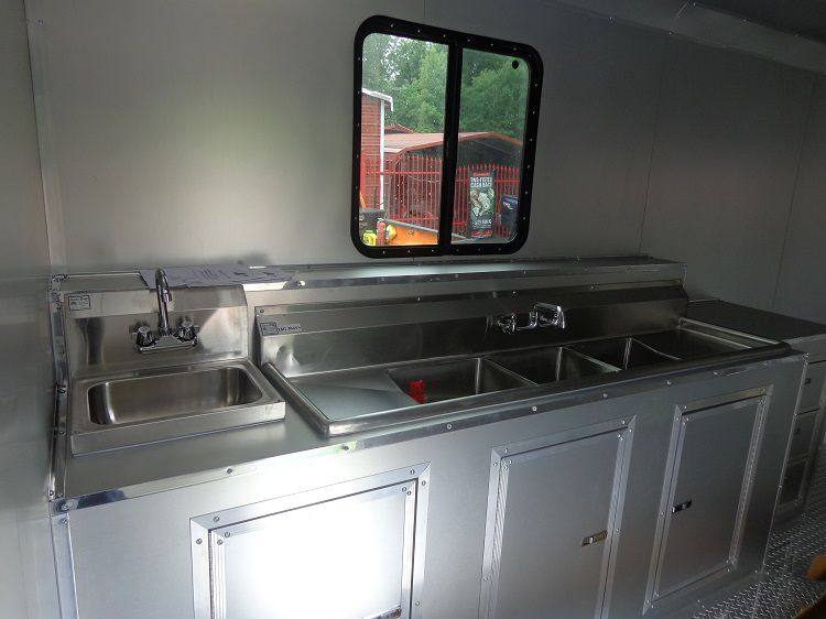 1418-concession-trailer-8.5-x44-gooseneck-catering-vending-red-20.jpg Concession Trailer 8.5'x44' Gooseneck Catering Vending Red