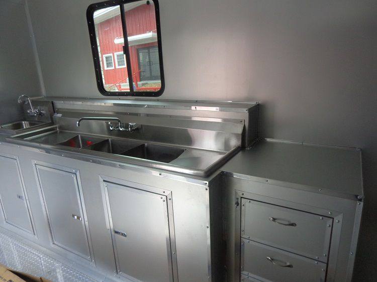 1418-concession-trailer-8.5-x44-gooseneck-catering-vending-red-29.jpg Concession Trailer 8.5'x44' Gooseneck Catering Vending Red