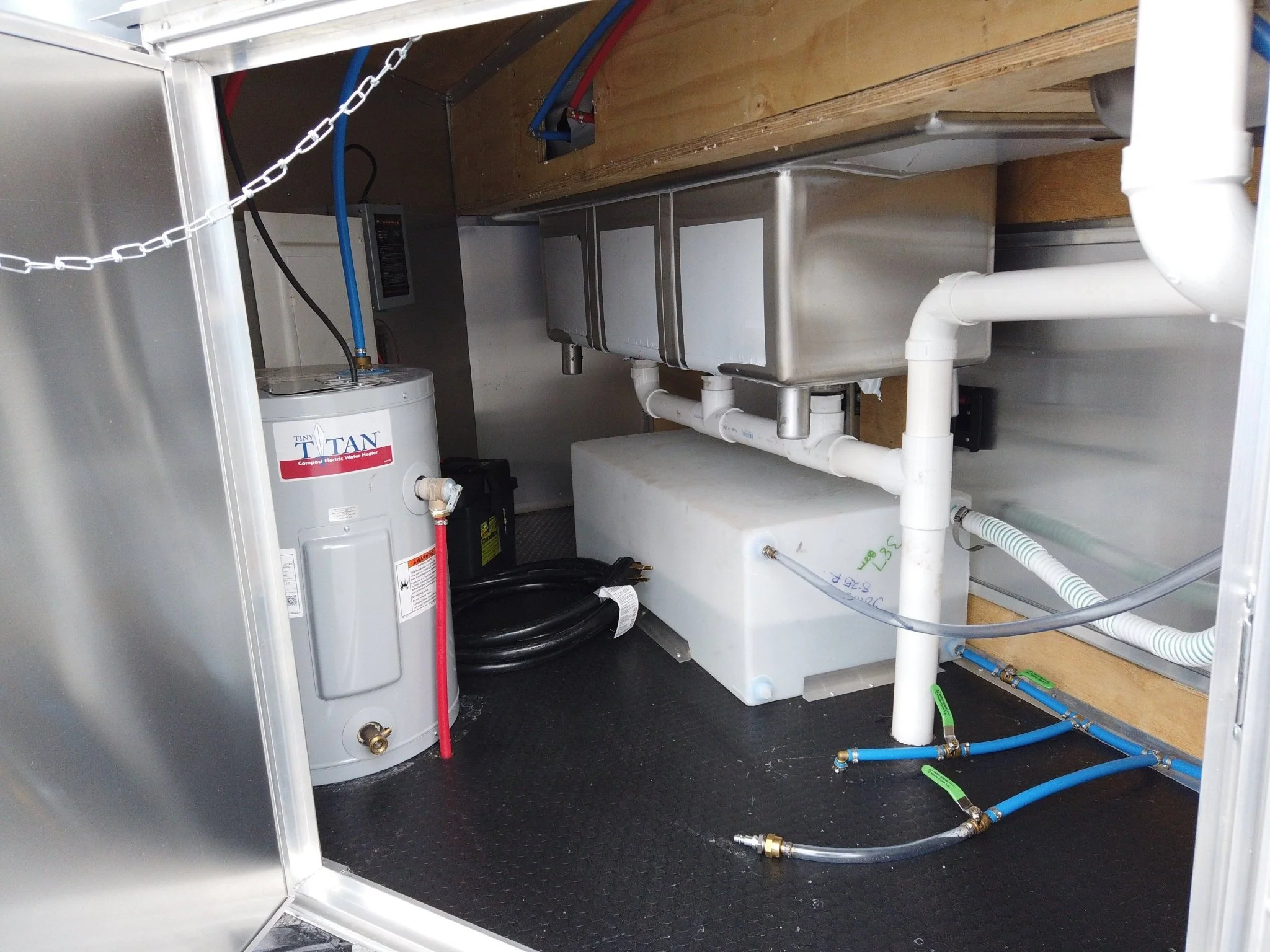 142-8.5-x-16-indigo-blue-concession-trailer-with-appliances-10.webp 8.5' x 16' Indigo Blue Concession Trailer with Appliances