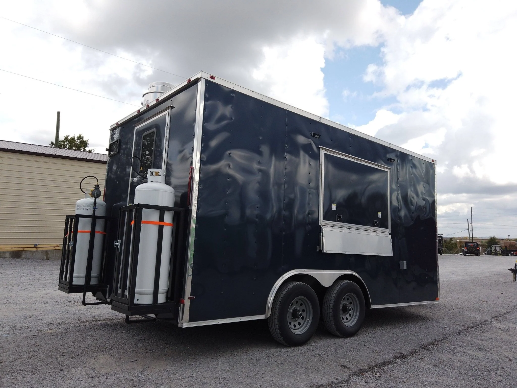 142-8.5-x-16-indigo-blue-concession-trailer-with-appliances-5.webp 8.5' x 16' Indigo Blue Concession Trailer with Appliances