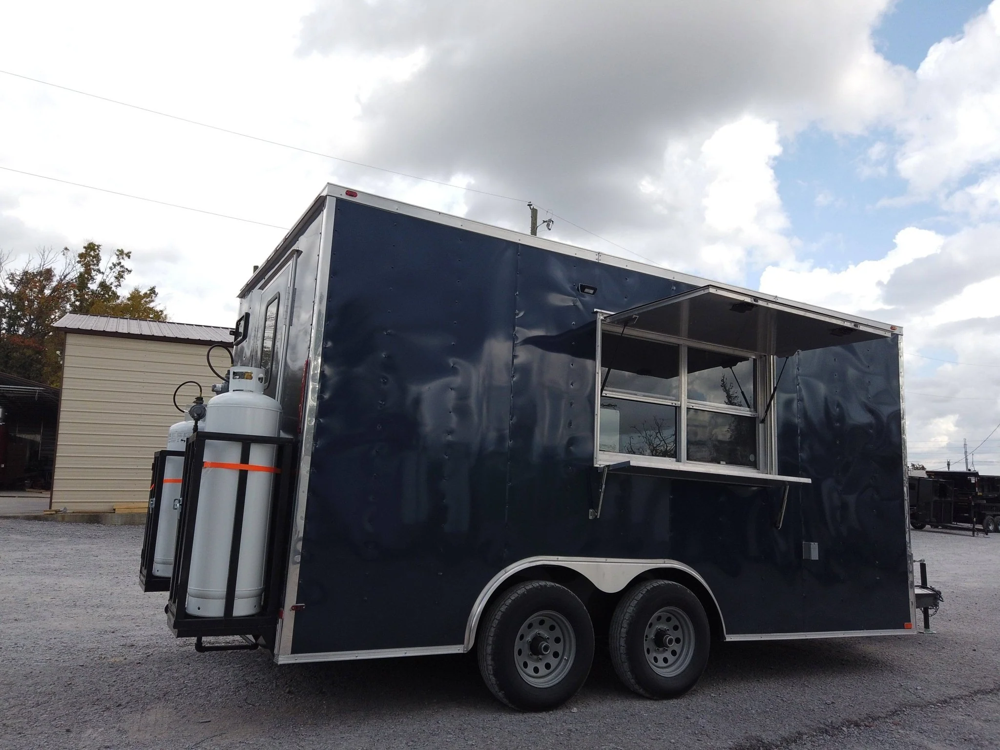 142-8.5-x-16-indigo-blue-concession-trailer-with-appliances-8.webp 8.5' x 16' Indigo Blue Concession Trailer with Appliances