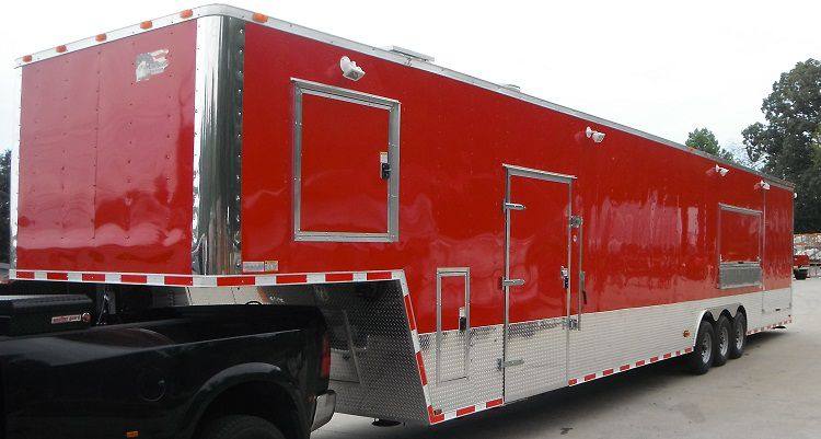 1420-concession-trailer-8.5-x48-gooseneck-catering-bbq-smoker-event-red-2.jpg Concession Trailer 8.5'x48' Gooseneck Catering BBQ Smoker Event (Red)