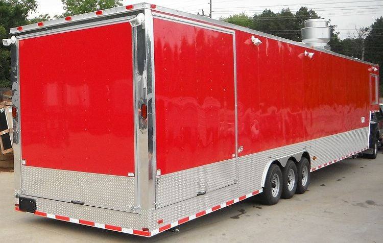 1420-concession-trailer-8.5-x48-gooseneck-catering-bbq-smoker-event-red-4.jpg Concession Trailer 8.5'x48' Gooseneck Catering BBQ Smoker Event (Red)