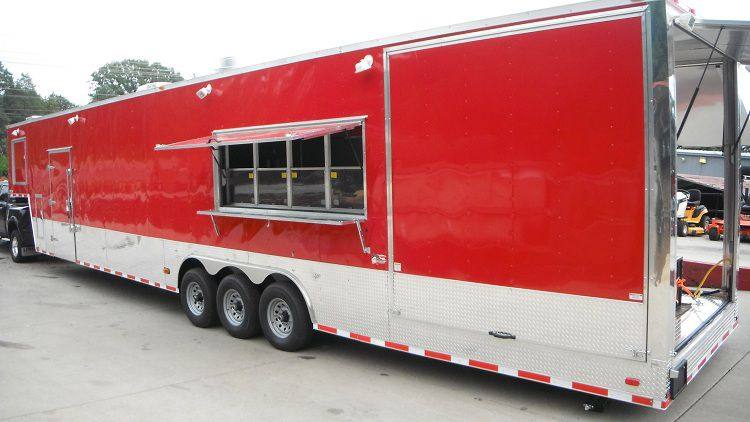 1420-concession-trailer-8.5-x48-gooseneck-catering-bbq-smoker-event-red-5.jpg Concession Trailer 8.5'x48' Gooseneck Catering BBQ Smoker Event (Red)