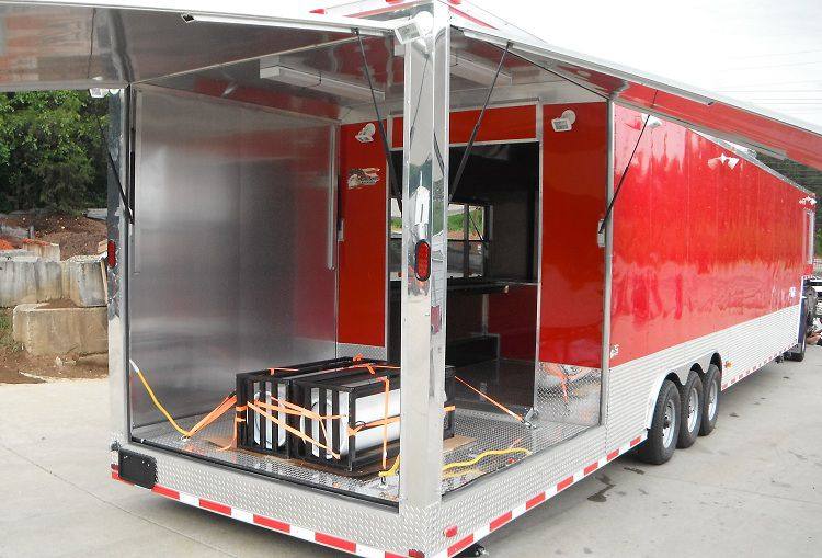 1420-concession-trailer-8.5-x48-gooseneck-catering-bbq-smoker-event-red-7.jpg Concession Trailer 8.5'x48' Gooseneck Catering BBQ Smoker Event (Red)