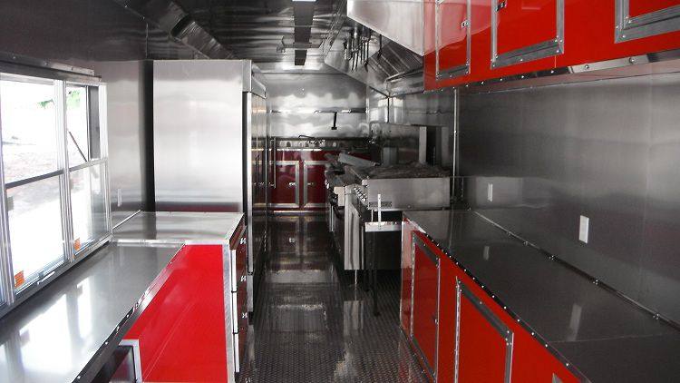 1420-concession-trailer-8.5-x48-gooseneck-catering-bbq-smoker-event-red-8.jpg Concession Trailer 8.5'x48' Gooseneck Catering BBQ Smoker Event (Red)